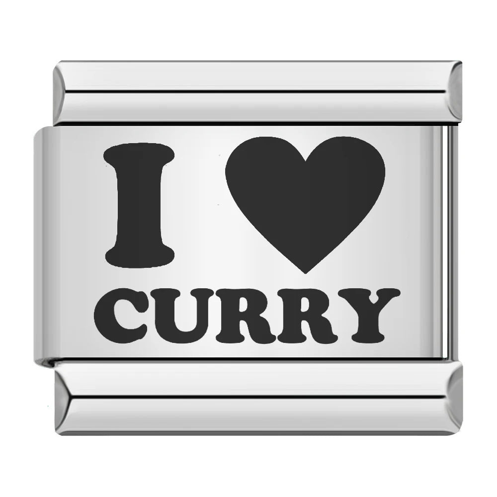 Cross Border Hot Selling Laser Engraving Heart-shaped Series Titanium Steel Handmade DIY Italian Module Bracelet Wholesale