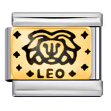 12 Zodiac Sign Italian Modular Bracelet Stainless Steel Gold Plated Enamel DIY Charm Bracelet Jewelry