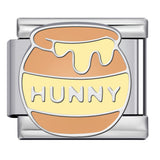 Italian Modular Bracelet Cartoon Character Series Stainless Steel Gold Plated DIY Elastic Link Bracelet