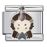 Cute Anime Cartoon Character Italian Module Bracelet Titanium Steel Welding Drip Oil DIY Elastic Splicing Bracelet