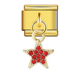 New Star Moon Series Pendant Italian Module Bracelet Single Hook Titanium Steel Elastic Splicing Strap Chain