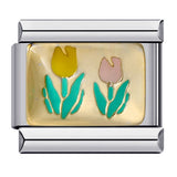 Italian Modular Bracelet Handmade Titanium Steel Welded Drip Oil Fashion DIY Jewelry