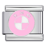 Logo Element Titanium Steel Welded Gold-plated Drip Oil Bracelet DIY Italian Module Bracelet Elastic Splicing Strap Chain