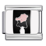 Cross Border Hot Selling Italian Module Bracelet Titanium Steel Drip Oil Welding Pattern DIY Watch Strap Chain Bracelet Wholesale