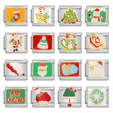 New Christmas Elements Italian Module Bracelet Personalized Welding Drip Oil Titanium Steel Bracelet DIY Strap Chain