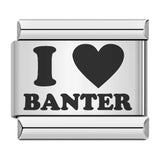 Cross Border Hot Selling Laser Engraving Heart-shaped Series Titanium Steel Handmade DIY Italian Module Bracelet Wholesale