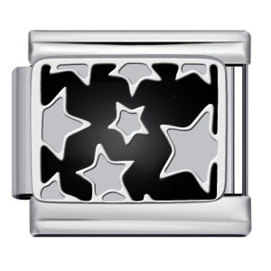 New Love Pentagram Italian Module Bracelet Titanium Steel Welding Drip Oil DIY Bracelet Little Fairy Gift