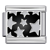 New Love Pentagram Italian Module Bracelet Titanium Steel Welding Drip Oil DIY Bracelet Little Fairy Gift