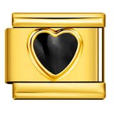 Italian Module Bracelet Color Drip Oil Stamping Pattern DIY Titanium Steel Elastic Splicing Bracelet Accessories Wholesale