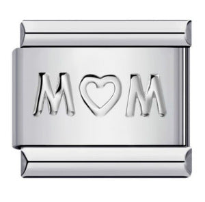 Titanium Steel Gold Silver Stamping Pattern DIY Italian Module Bracelet Italian Charm Bracelet