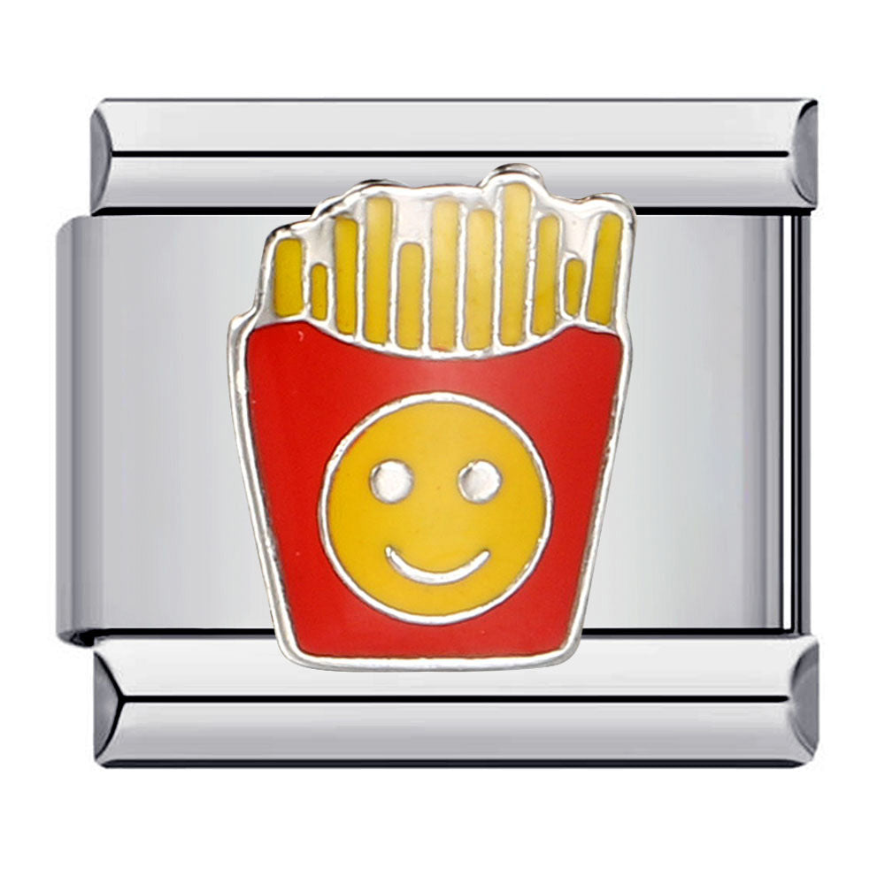 Delicious Food Italian Module Bracelet New Titanium Steel Welding Drip Oil Cartoon DIY Splicing Bracelet