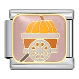 New Thanksgiving Series DIY Bracelet Stainless Steel Italian Module Bracelet Titanium Steel Welded Drip Oil Strap Chain