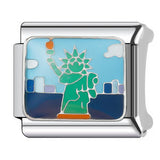 American Cultural Elements Italian Modular Bracelet Titanium Steel Welded Drip Oil Bracelet