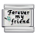 Italian Charm Bracelet Titanium Steel Gold Plated DIY Welded Friendship Series