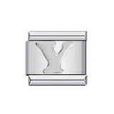 New Titanium Steel Gold Plated DIY Italian Charm Bracelet with Alphabet Letters Customizable Fashion Jewelry