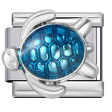 New Italian Module Bracelet Beach Camping Titanium Steel Drip Oil Cartoon Pattern DIY Welding Bracelet Accessories