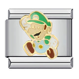 Classic Cartoon Character Italian Module Bracelet Titanium Steel Gold Plated Drip Oil DIY Welding Pattern Bracelet