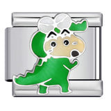 New Cartoon Character Italian Modular Bracelet Stainless Steel Welded DIY Stretch Link Bracelet