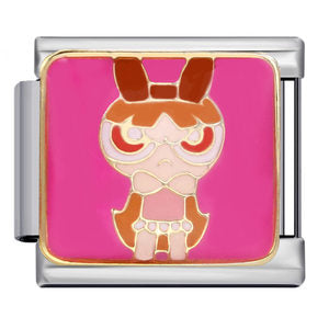 Classic Cartoon Character Italian Module Bracelet Titanium Steel Gold Plated Drip Oil DIY Welding Pattern Bracelet