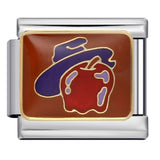 Cross Border Halloween Italian Module Bracelet Gothic Titanium Steel Welding Drip Oil DIY Bracelet