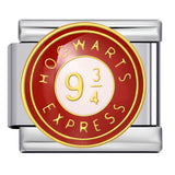 New Anime Cartoon Series Italian Module Bracelet Titanium Steel Welding Oil Dripping DIY Elastic Splicing Bracelet