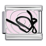 European and American Popular Fashion DIY Elastic Strap Chain Titanium Steel Welded Drip Oil Pattern Italian Module Bracelet