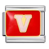 New Color Drip Oil Letter Italian Module Bracelet Titanium Steel Welding DIY Elastic Splicing Fashion Bracelet