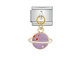 New Cute Pendant Italian Module Bracelet Titanium Steel Hook DIY Drip Oil Elastic Free Splicing Strap Chain