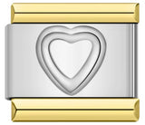 Gold Stamping Pattern Italian Module Bracelet DIY Gold Package Silver Titanium Steel Bracelet Italian Charms