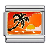 New Leisure Vacation Titanium Steel Welding Drip Oil DIY Italian Module Bracelet Fashion Personality Watch Strap Chain Wholesale