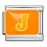 New Color Drip Oil Letter Italian Module Bracelet Titanium Steel Welding DIY Elastic Splicing Fashion Bracelet