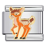 Cross Border Cartoon Animal Series Titanium Steel Welding Drip Oil DIY Bracelet Italian Module Bracelet Accessories Wholesale