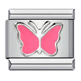 Italian Module Bracelet Color Drip Oil Stamping Pattern DIY Titanium Steel Elastic Splicing Bracelet Accessories Wholesale