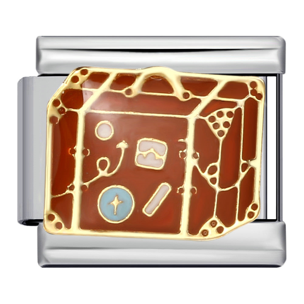 Italian Module Bracelet Fashion Drip Oil Titanium Steel Bracelet DIY Strap Chain Children's Toy Gift Wholesale