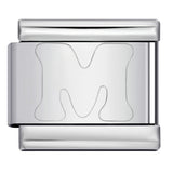 New Non Dripping Oil Series Bracelet Titanium Steel Concave 26 English Letter DIY Italian Module Bracelet Accessories