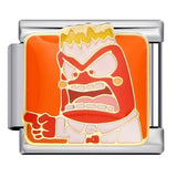 European and American Cross Border Cartoon Character Italian Module Bracelet Titanium Steel Welding Drip Oil Pattern DIY Splicing Bracelet