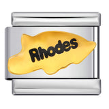 New Personalized English Italian Module Bracelet Titanium Steel Welding Drip Oil DIY Elastic Free Splicing Bracelet