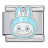 Cartoon Character Italian Module Bracelet Stainless Steel Welding Pattern DIY Elastic Splicing Versatile Bracelet