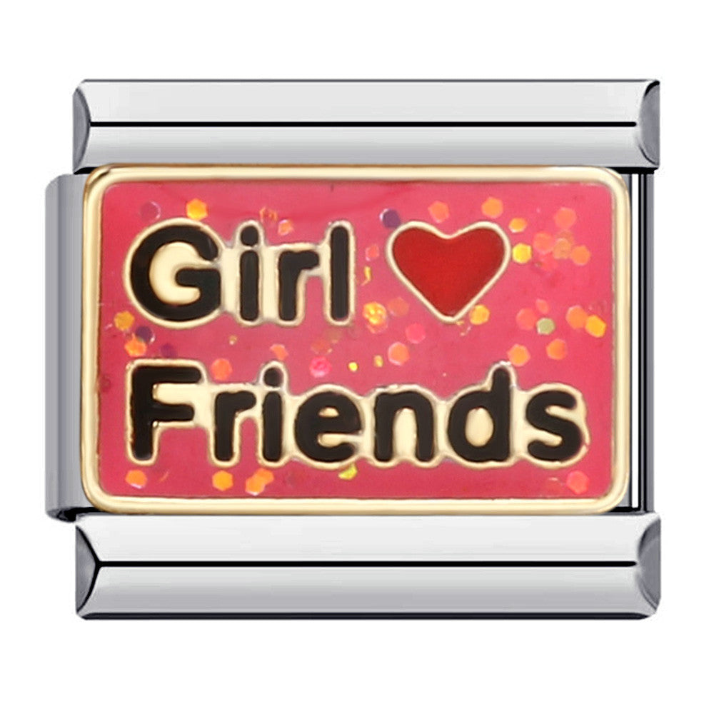 Family Elements DIY Elastic Bracelet Stainless Steel Welding Drip Oil Italian Module Bracelet Accessories Wholesale