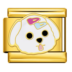 Romantic Pink Italian Modular Bracelet Titanium Steel Welding DIY Charm Bracelet Fairy Gift for Girls