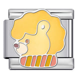 New Anime Cartoon Series Italian Module Bracelet Titanium Steel Welding Oil Dripping DIY Elastic Splicing Bracelet