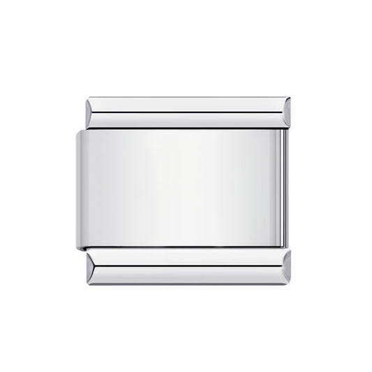 Colorful Laser Engraving Scene Pattern Engraving Italian Module Bracelet Splicing Titanium Steel Strap Chain