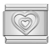 Stainless Steel Italian Module Bracelet with Gold Plated Stamping Pattern, Drip Oil DIY Elastic Personalized Strap Chain