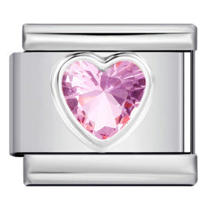 New Love Micro Inlaid Gemstone Italian Module Bracelet Stainless Steel Stamped Crystal Elastic Wristband Accessory