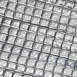 New Titanium Steel Gold Plated DIY Italian Charm Bracelet with Alphabet Letters Customizable Fashion Jewelry