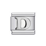 New Titanium Steel Gold Plated DIY Italian Charm Bracelet with Alphabet Letters Customizable Fashion Jewelry