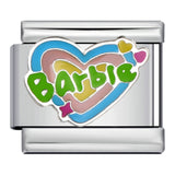 Romantic Pink Italian Modular Bracelet Titanium Steel Welding DIY Charm Bracelet Fairy Gift for Girls