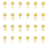 Gold Simplified Letter Italian Module Bracelet Stainless Steel Handmade Hook DIY Splicing Assembly Bracelet