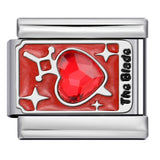 Tarot Series Italian Modular Bracelet DIY Welding Drip Oil Stretch Stainless Steel Chain