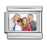 DIY Personalized Photo Frame Production, Titanium Steel Strap Chain, Fashionable Splicing Module Bracelet